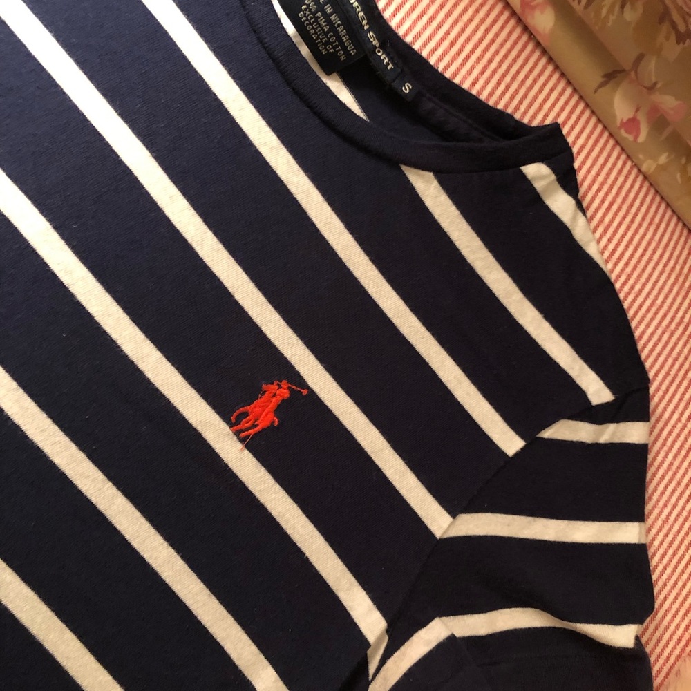 Ralph Lauren Striped Short-Sleeve Cotton Tee